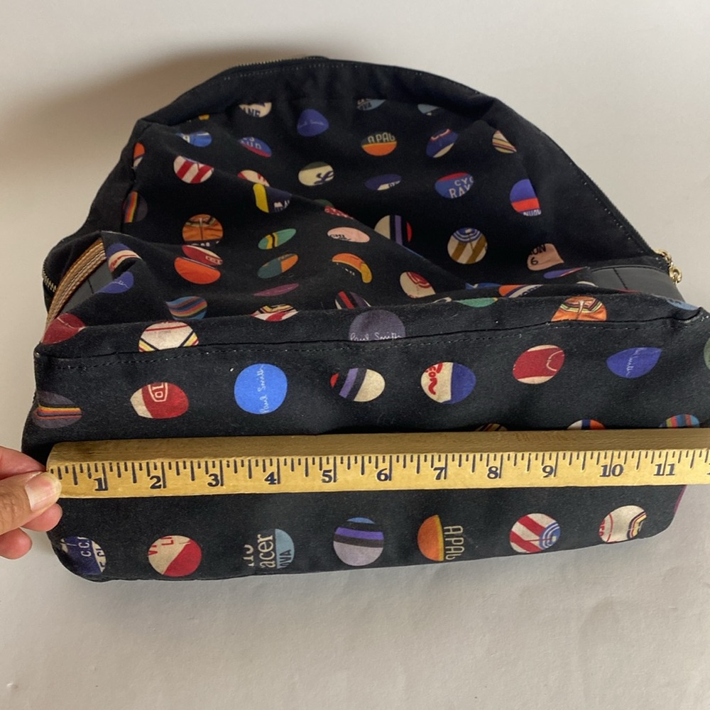 Paul Smith Black Multicolor Patterned Backpack - image 6